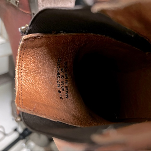 Frye Carly Zip Chelsea Boot - Cognac size 8.5 - Picture 9 of 9